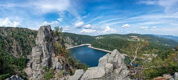 Der See Lac Blanc in den Vogesen in Frankreich im Sommer von Sjoerd van der Wal Fotografie