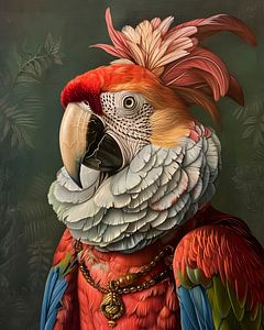 Schickes Papageienportrait