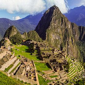 panoramic view of Machu Picchu, Peru by Rietje Bulthuis