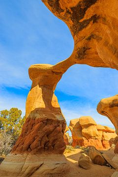 Metate Arch in The Devils Garden nabij Escalante, Utah van Henk Meijer Photography