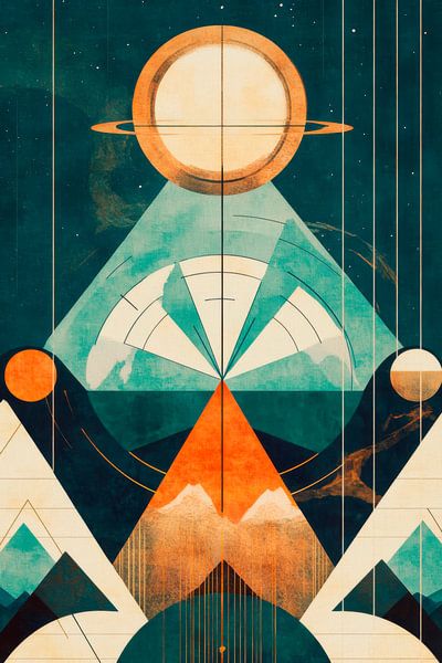 Abstrakte Berge von Poster Art Shop