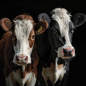 Braun-schwarze Kuh