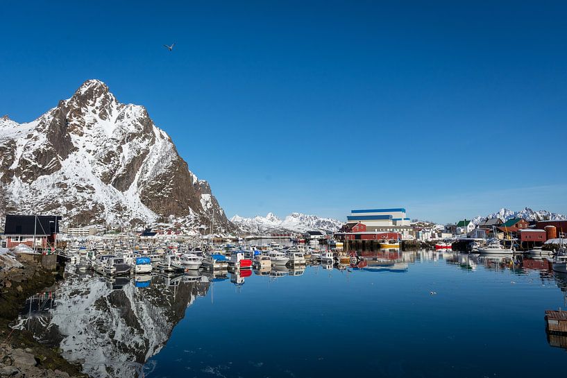 Norway small harbour on the Lofoten by Maik Richter