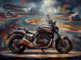 Yamaha V-Max Thunder in Bewegung von Jan Keteleer