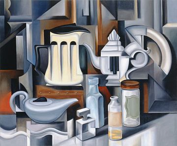 Still Life with Teapots by Catherine Abel