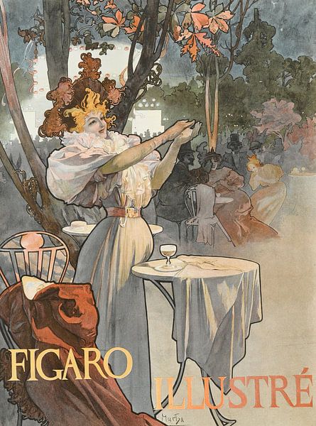 Figaro by Alphonse Mucha by Peter Balan
