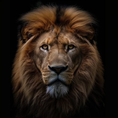 Portret van een leeuw