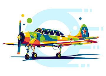 Yak-52 im Pop-Art-Stil von Lintang Wicaksono