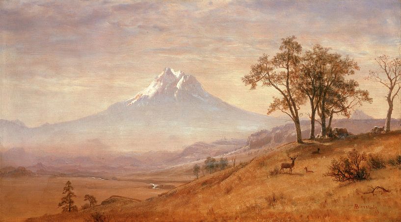 Albert Bierstadt,Hood mounten van finemasterpiece