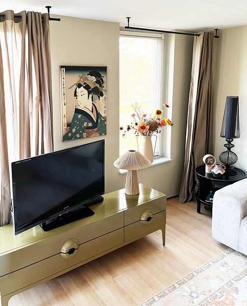 Geisha enchantée, harmonie de la beauté