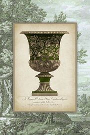 Le vase antique est vert sur Behindthegray
