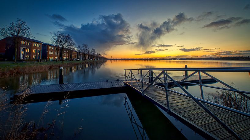 View of the southern lights by peterheinspictures