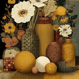 Bloemen Vazen van Blikvanger Schilderijen