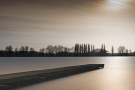 Long exposure Valkenburgse meer ZH van Arjan van Duijvenbode