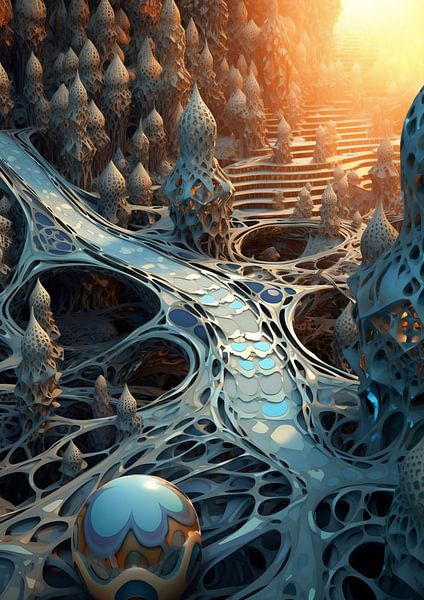 Arabian Fractal Abstracts (1) - Pathway by Ralf van de Sand