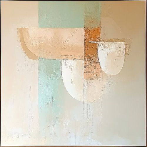 Pastel abstrait | Teintes douces, humeurs calmes