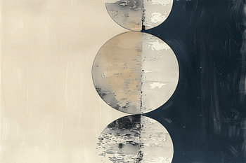 Minimalisme moderne et abstrait dans le style wabi-sabi