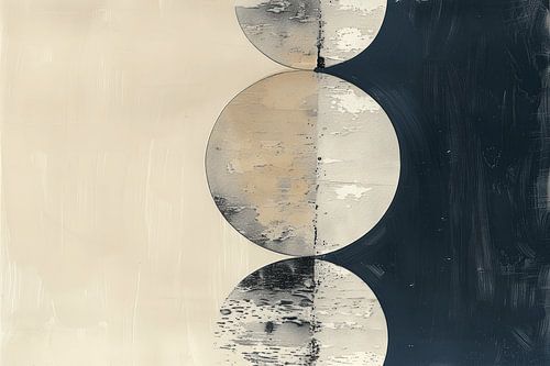 Modern en abstract minimalisme in wabi-sabi stijl