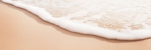 Zachte golven op het strand