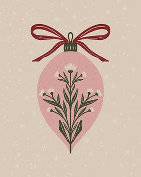 Kerstbloemenbol van Angela Minca