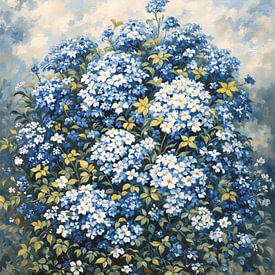 Hortensia bleu sur IamHome Studio