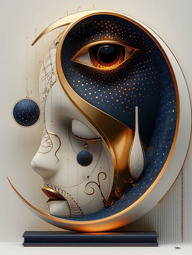 sculptuur uit dier en mens