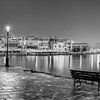 Chania auf Kreta in Griechenland in schwarzweiss. von Manfred Voss, Schwarz-weiss Fotografie