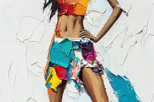 Digitaal abstracte moderne kunst