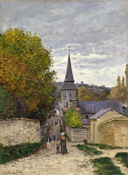 Claude Monet,Street in Sainte Adresse by finemasterpiece