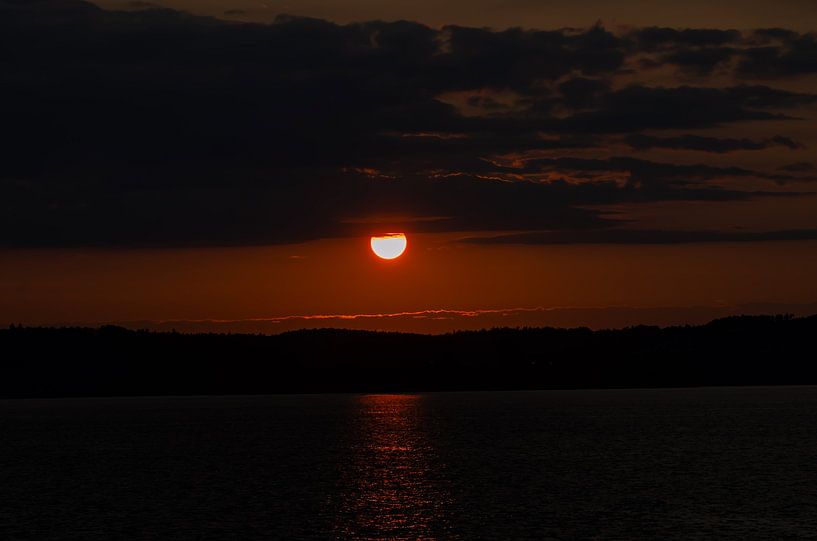 Coucher de soleil sur le lac de Constance par Anna Hense