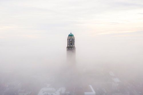 Zwolle dans le brouillard