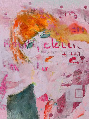 Groene ogen en rode lippen