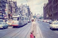 Vintage Amsterdam - Damrak met tram van Johan Schouls thumbnail