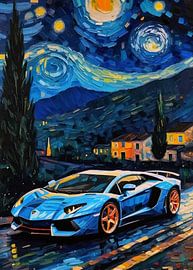 La Lamborghini Aventador - Édition nuit étoilée