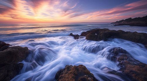 Coucher de soleil sur l'Atlantique