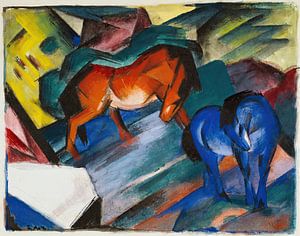 Franz Marc - Rotes und blaues Pferd (1912)