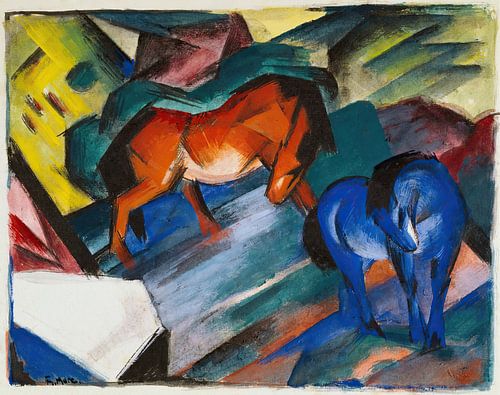 Franz Marc - Rotes und blaues Pferd (1912)