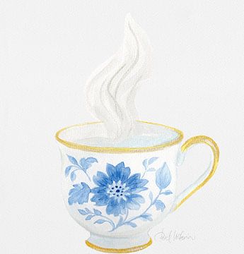Blue Porcelain Teacup