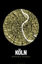 Keulen - Stadsplattegrondontwerp Stadsplattegrond (Grunge) van ViaMapia thumbnail