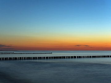 Zonsondergang boven de Baltische Zee van Katrin May
