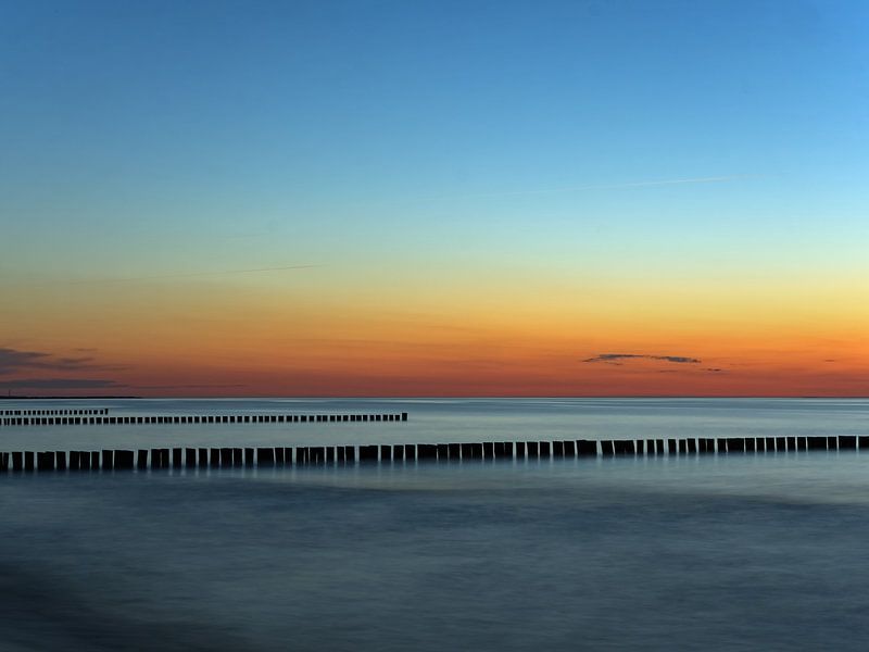 Sunset over the Baltic Sea by Katrin May