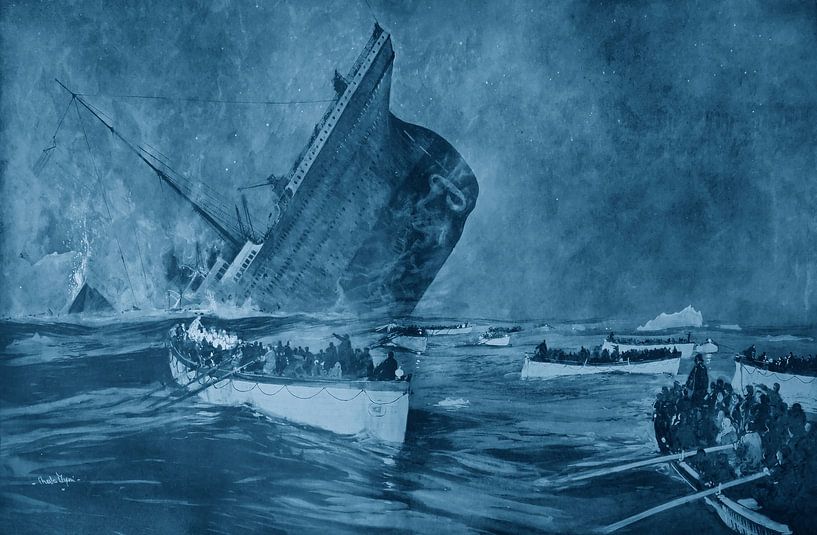 Titanic's final moments by Retrotimes