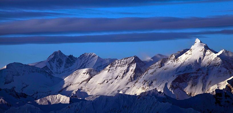 Evening atmosphere in the Glockner group by Christa Kramer