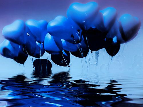 blauwe harten