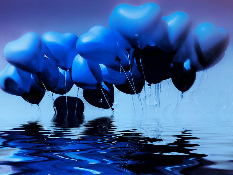 coeurs bleus par Christine Nöhmeier
