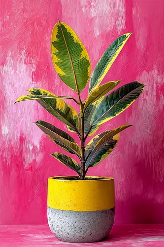 Tropical Ficus in Pink no. 2