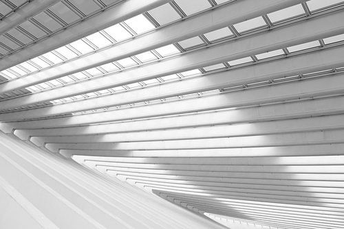 Luikse Guillemins in zwart-wit