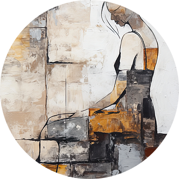 Vrouw Abstract | Hues of Solitude
