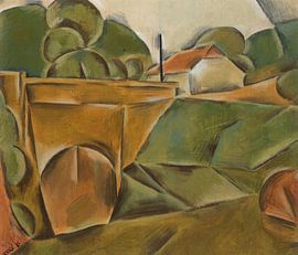 Jindřich Štyrský, Landscape with a bridge, 1923 by Atelier Liesjes