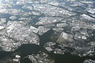 Eisschollen auf der Elbe im Winter von Heiko Kueverling Miniaturansicht